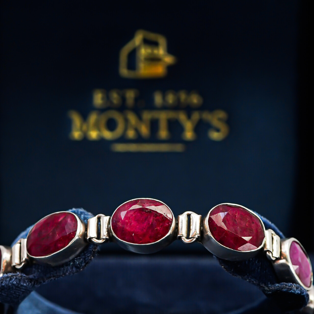 Sterling Silver Natural Ruby Bracelet 20cm #64304-1 Sterling Silver Natural Ruby Bracelet 20cm #64304-1 - Image 10