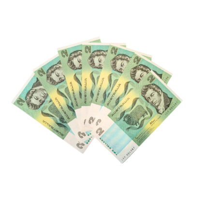 7x Australian $2 Notes – Fraser/Johnstone - Consecutive & UNC #65904-1