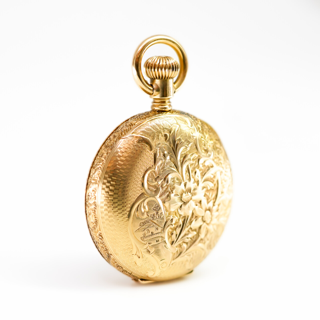 18ct Yellow Gold Waltham Fob Pocket Watch #66263 - Monty's ®