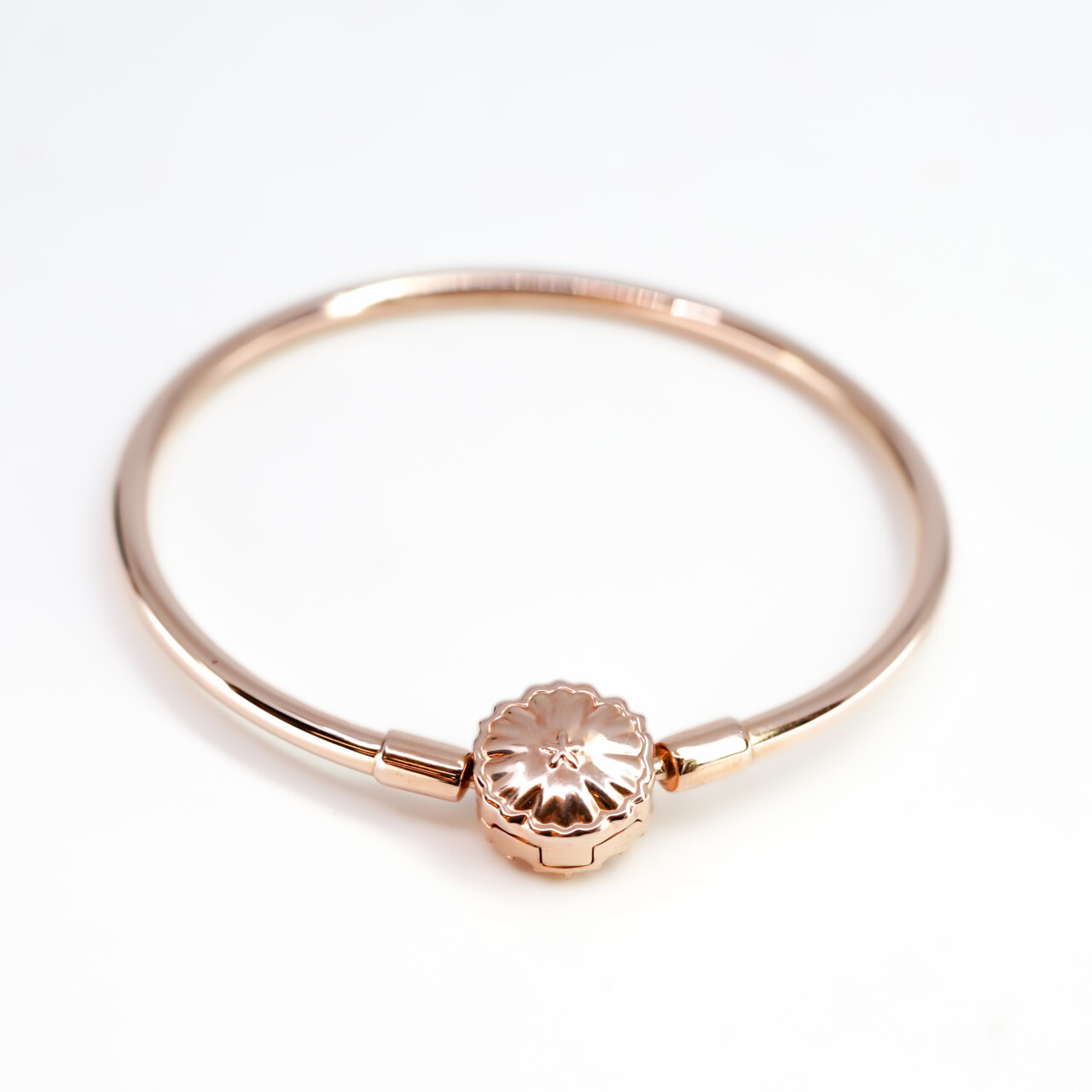 Pandora Rose Gold Plated Snowflake Bangle 54mm ALE MET #66402 Pandora Rose Gold Plated Snowflake Bangle 54mm ALE MET #66402 - Image 5
