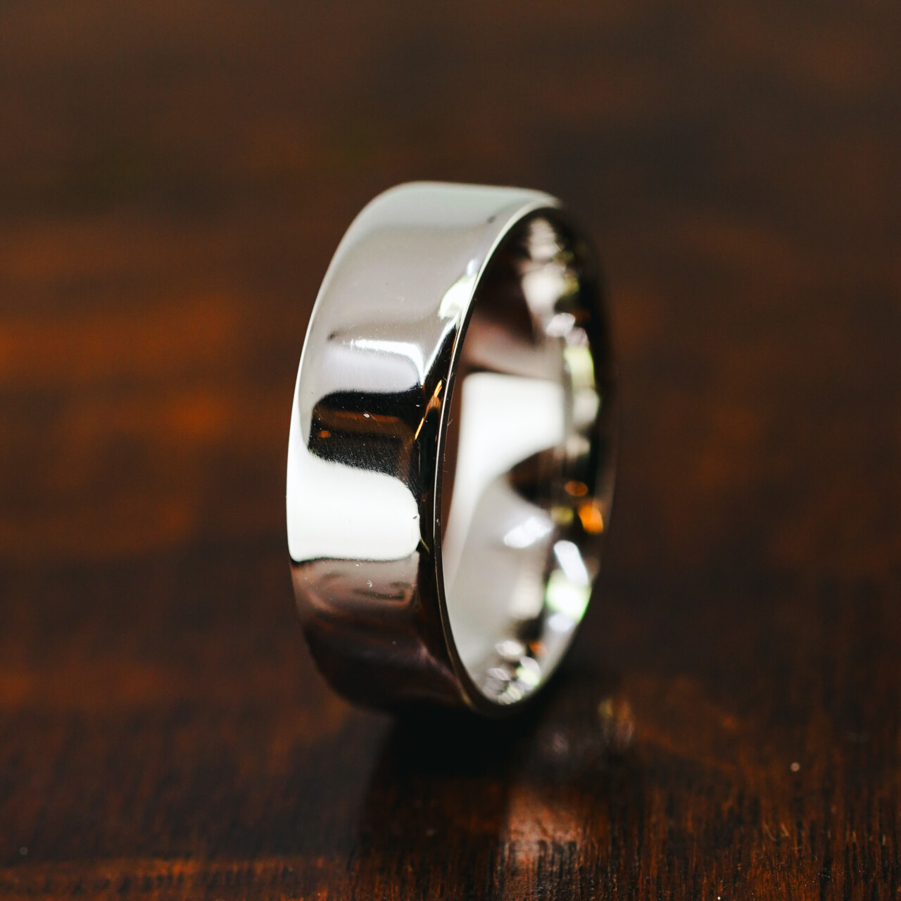 Palladium 950 Wide Wedding Band - Ring Size S #66403 Palladium 950 Wide Wedding Band - Ring Size S #66403 - Image 2