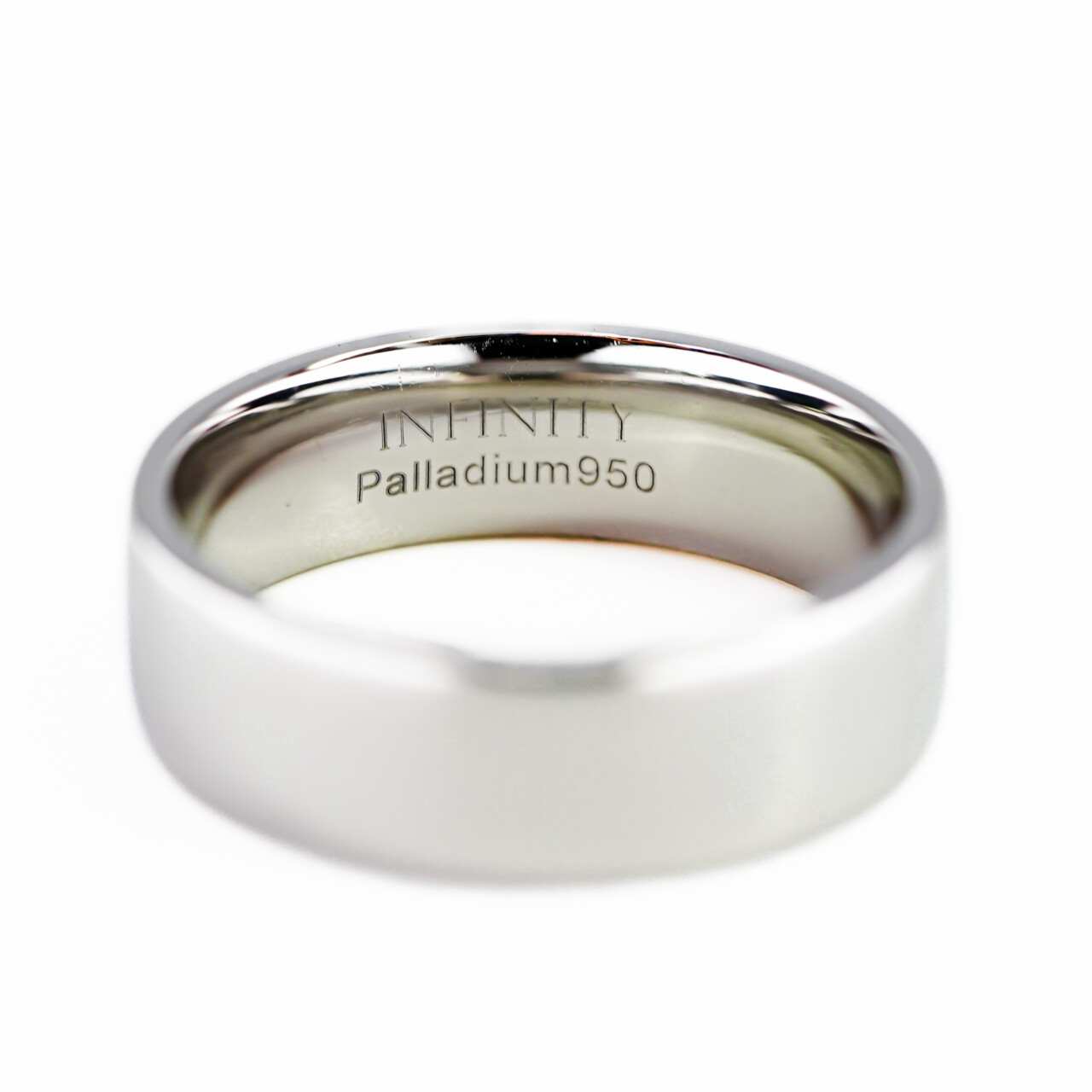 Palladium 950 Wide Wedding Band - Ring Size S #66403 Palladium 950 Wide Wedding Band - Ring Size S #66403 - Image 8