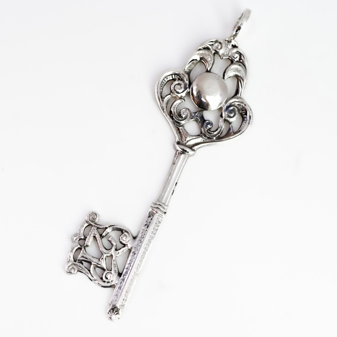 Vintage Sterling Silver 21st Birthday Key Pendant – 70mm #66363