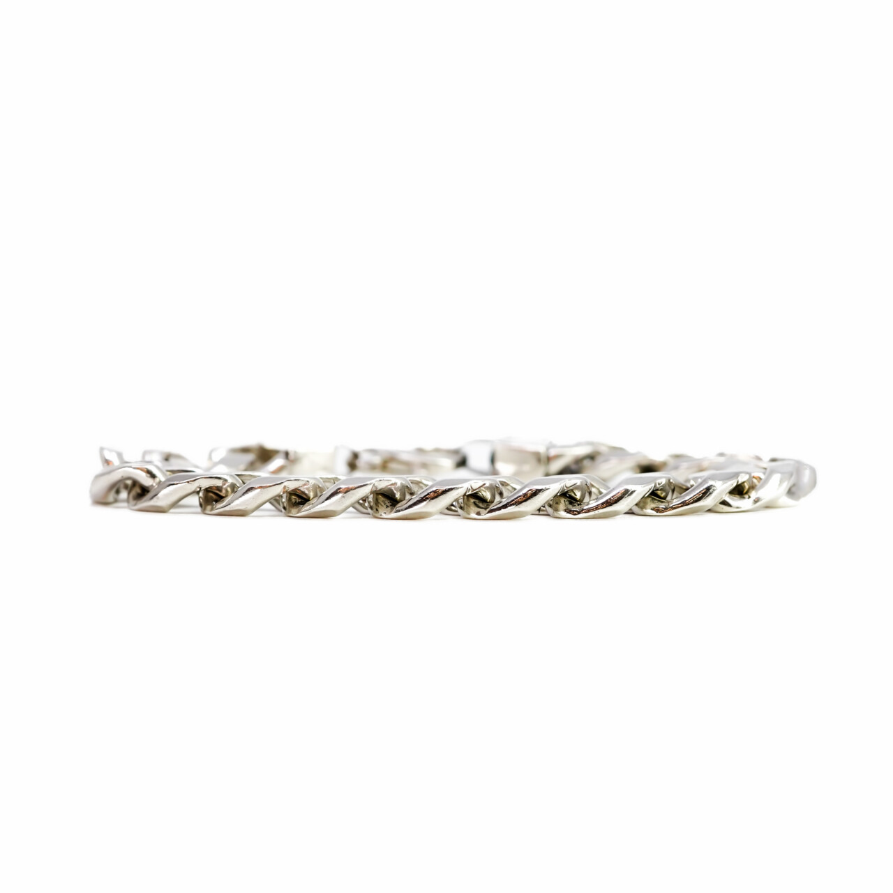 Large Sterling Silver Curb Link Men's Bracelet – 25cm #66778 Large Sterling Silver Curb Link Men's Bracelet – 25cm #66778 - Image 7