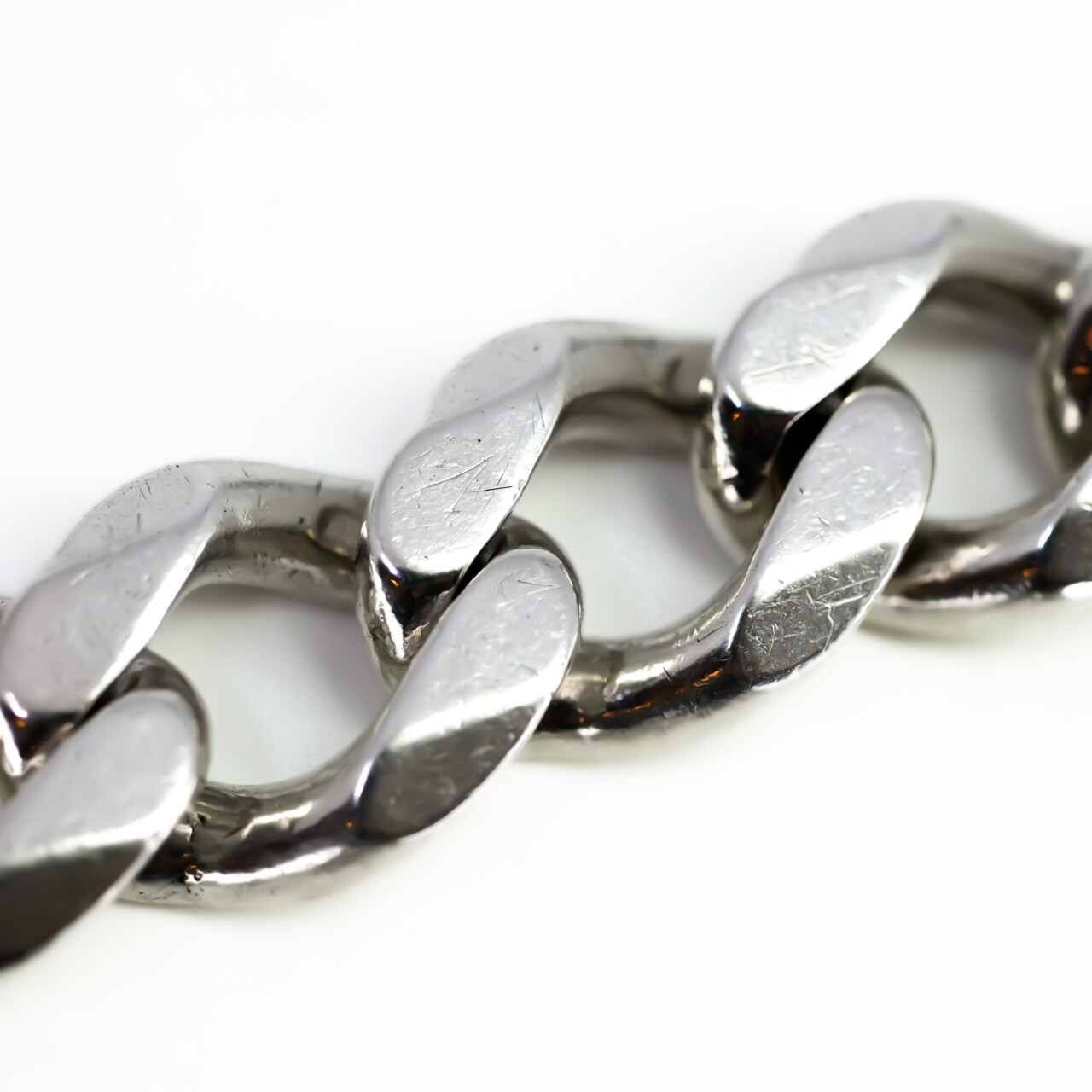 Large Sterling Silver Curb Link Men's Bracelet – 25cm #66778 Large Sterling Silver Curb Link Men's Bracelet – 25cm #66778 - Image 3