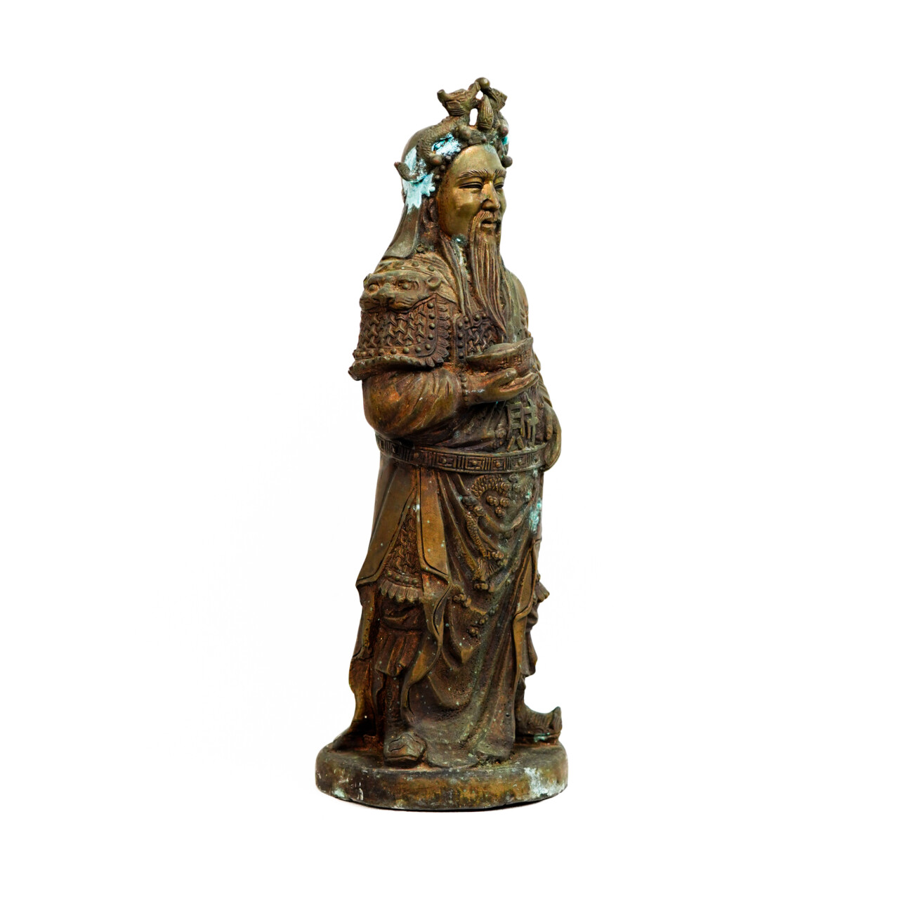 Chinese Bronze Caishen Statue - Wealth & Prosperity - 33cm #67001 Chinese Bronze Caishen Statue - Wealth & Prosperity - 33cm #67001 - Image 2