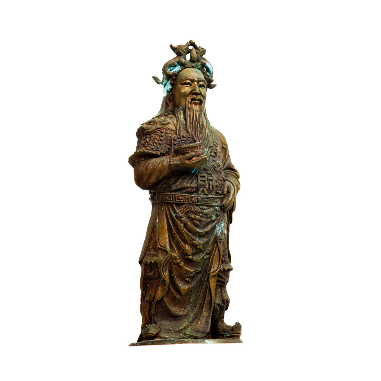 Chinese Bronze Caishen Statue - Wealth & Prosperity - 33cm #67001 Chinese Bronze Caishen Statue - Wealth & Prosperity - 33cm #67001 - Image 4