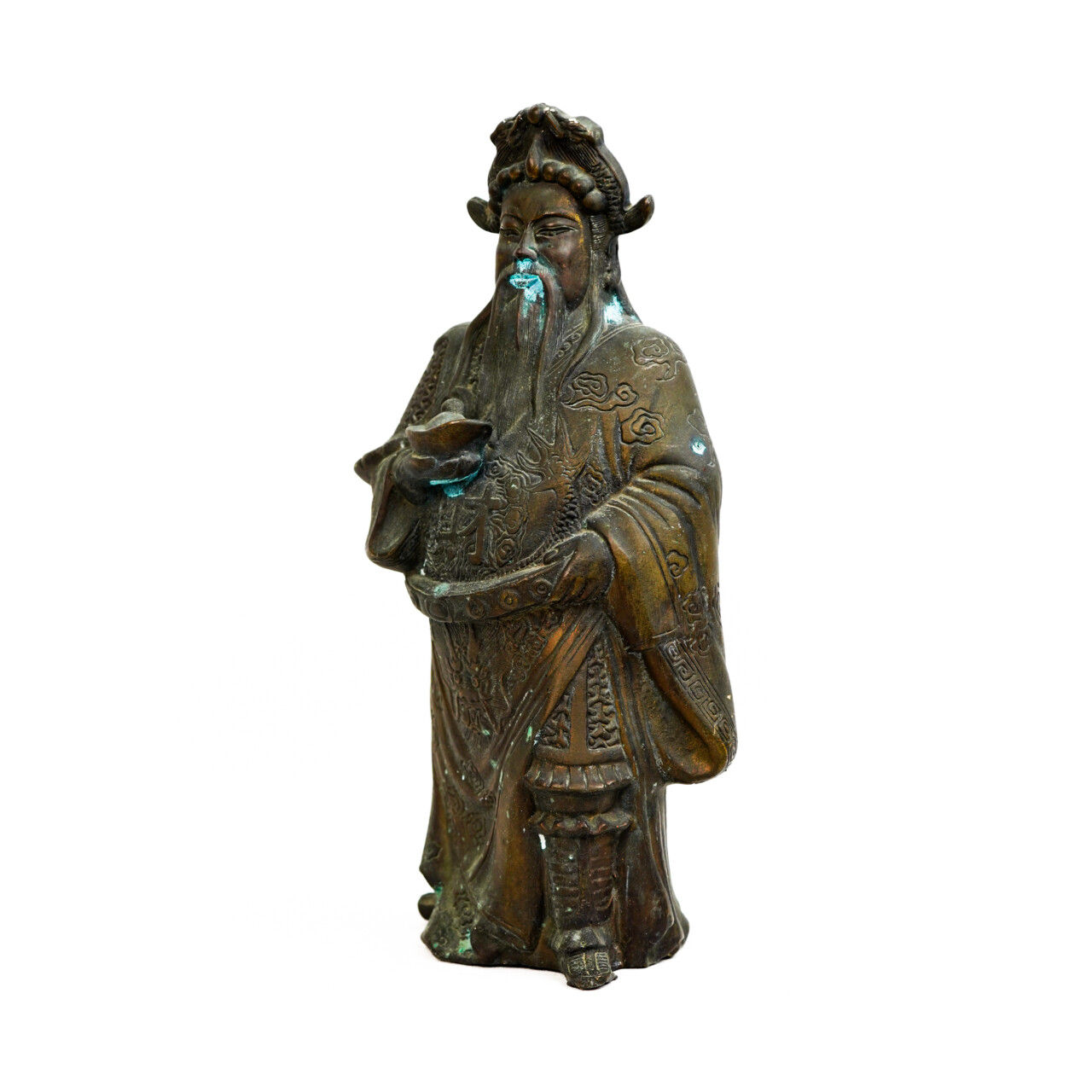 Chinese Bronze Caishen Statue - Wealth & Prosperity - 37cm #67002 Chinese Bronze Caishen Statue - Wealth & Prosperity - 37cm #67002 - Image 2