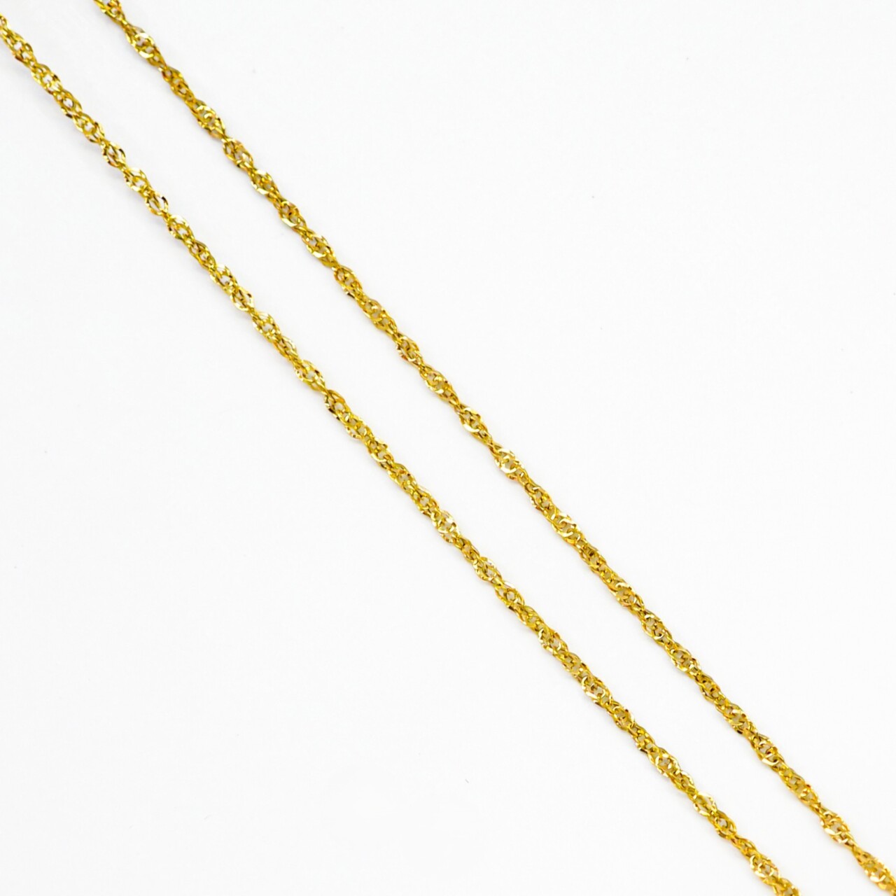 9ct Yellow Gold Fine Rope Necklace Chain – 50cm #66627 - Monty's
