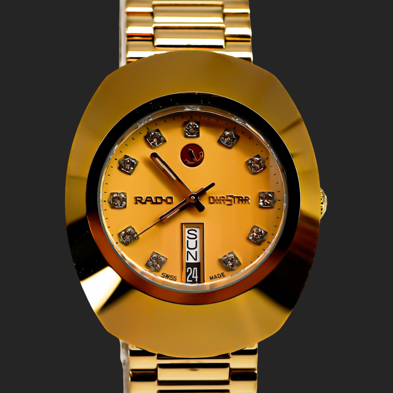 Rado DiaStar 764.0413.3 Gold-Tone Automatic Watch – 35mm #66644
