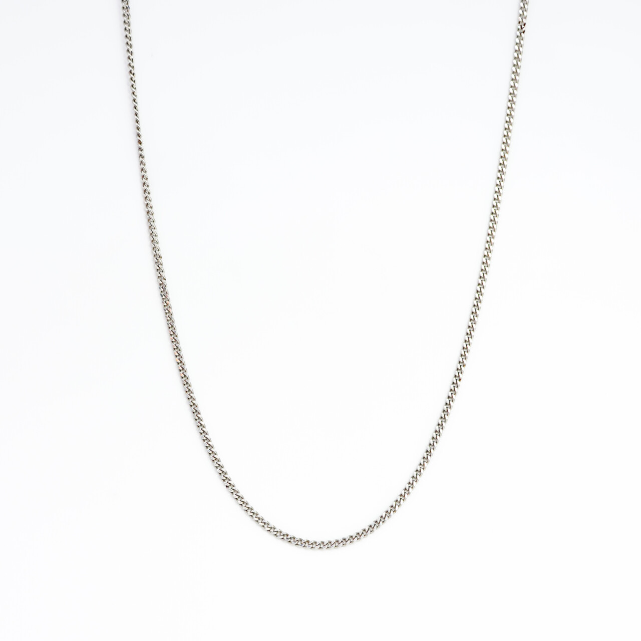 Sterling Silver Curb Link Chain – 50cm #66817