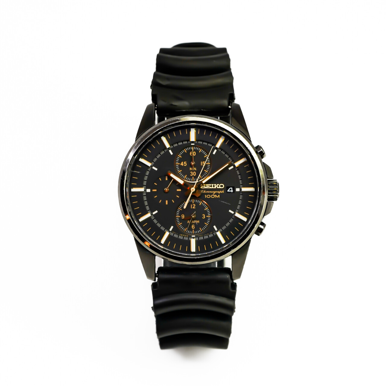 Seiko Chronograph Quartz Watch 7T62-0LD0 - 41mm - Black Case