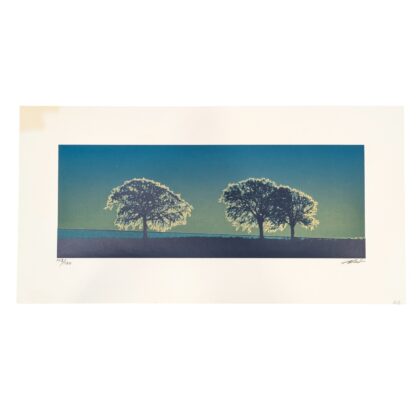 Hiroshi Shimura Panoramic Trees Landscape Serigraph Limited to 120 | Hand Signed #64847