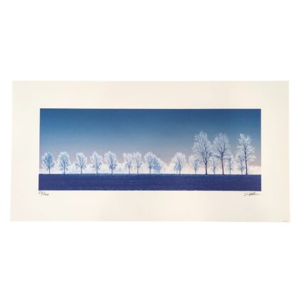 Hiroshi Shimura Winter Trees Panoramic Serigraph Limited to 100 | Hand Signed #64850
