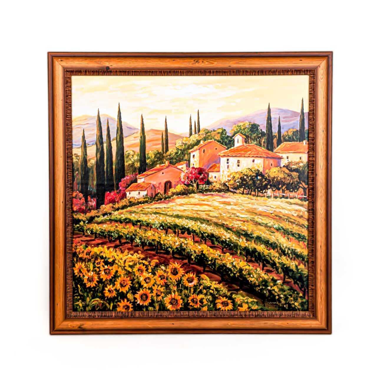 Daniella Foletto ‘Vineyards & Sunflower Fields’ Limited Edition Giclée 50cm Print #55783 Daniella Foletto ‘Vineyards & Sunflower Fields’ Limited Edition Giclée 50cm Print #55783