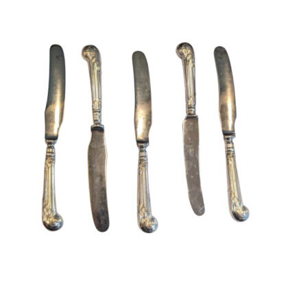 Antique Walker & Hall Silver Plated Knife Set (x5) – 23cm #66724-1
