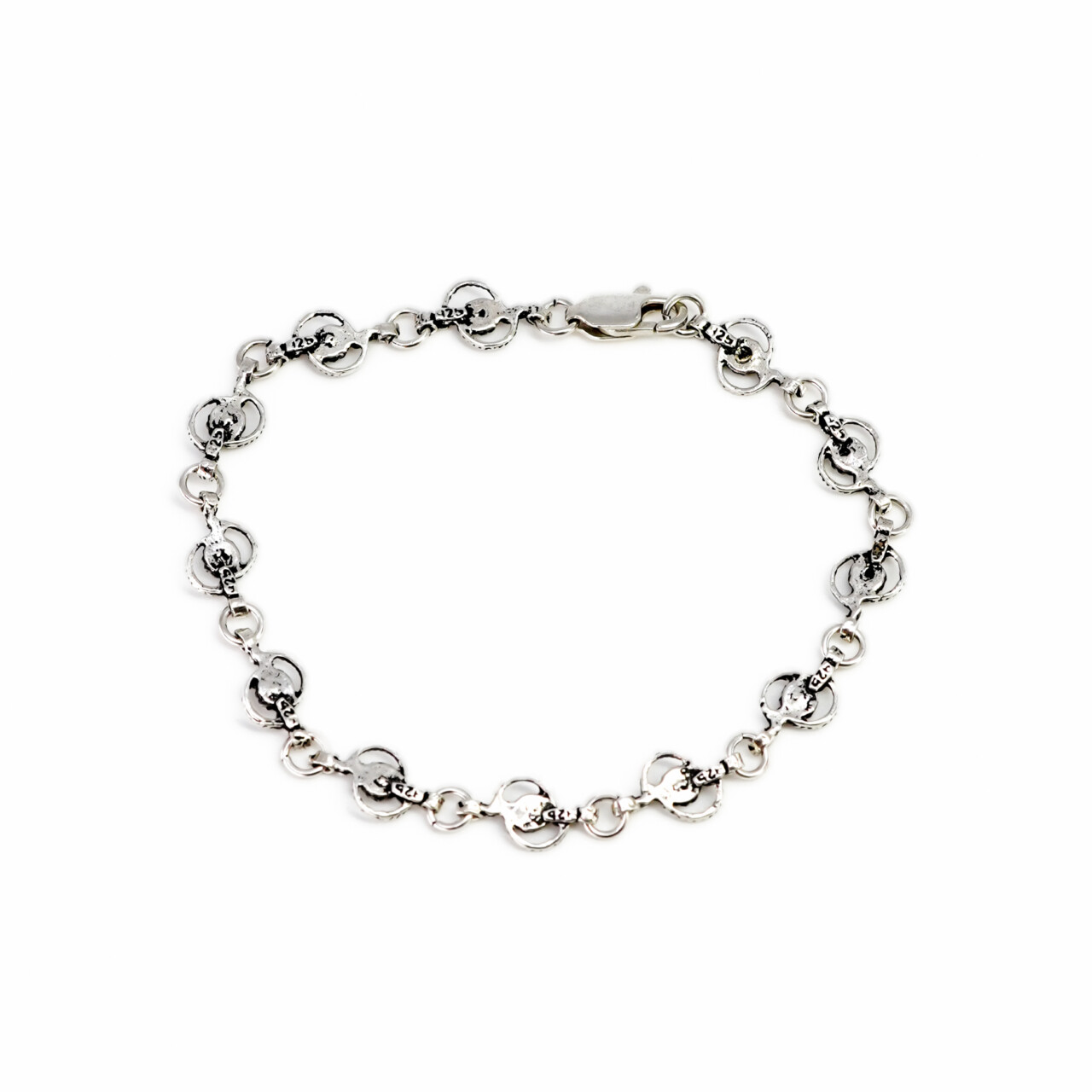 Sterling Silver CZ Bracelet – 18cm #66767