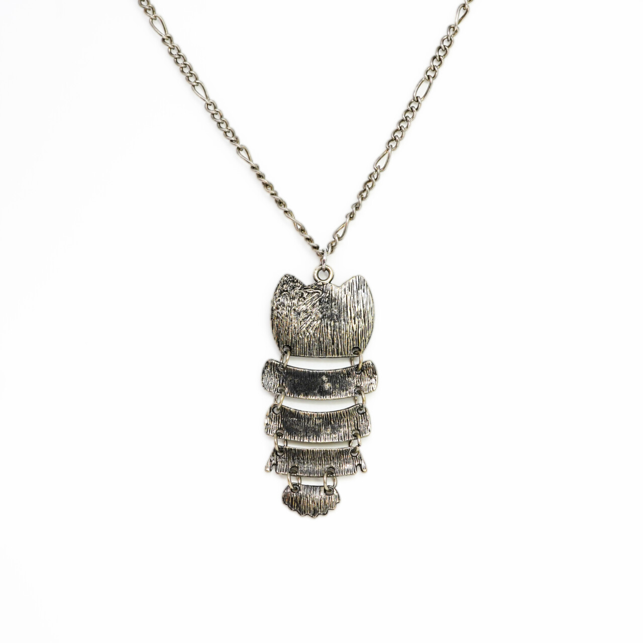 Costume Necklace with Segmented Owl Pendant – 75cm Chain #67135 Costume Necklace with Segmented Owl Pendant – 75cm Chain #67135 - Image 2