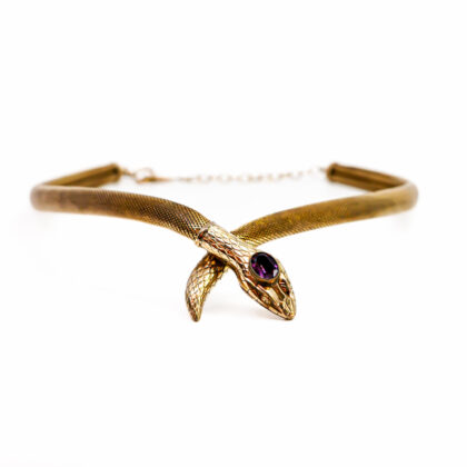 Snake Necklace Gold-Plated Steel – 40–45cm #66850