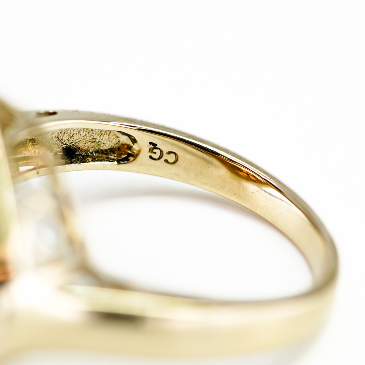9ct Yellow Gold Citrine & Diamond Halo Ring – Size P #66664 9ct Yellow Gold Citrine & Diamond Halo Ring – Size P #66664 - Image 5