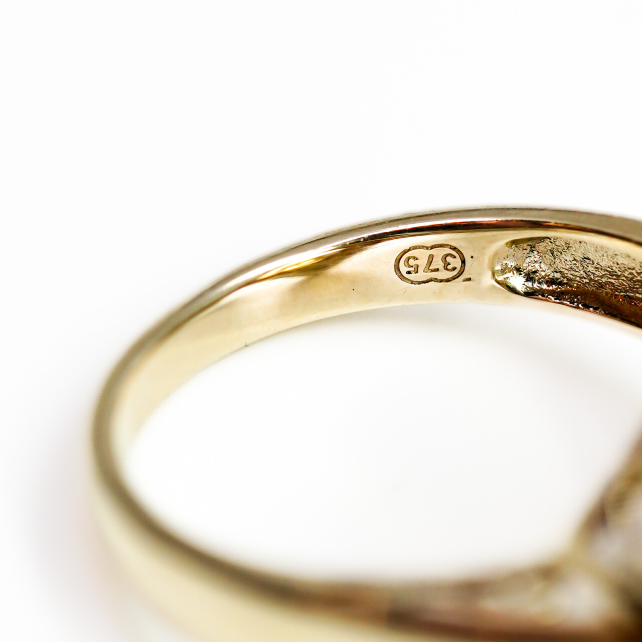 9ct Yellow Gold Citrine & Diamond Halo Ring – Size P #66664 9ct Yellow Gold Citrine & Diamond Halo Ring – Size P #66664 - Image 8