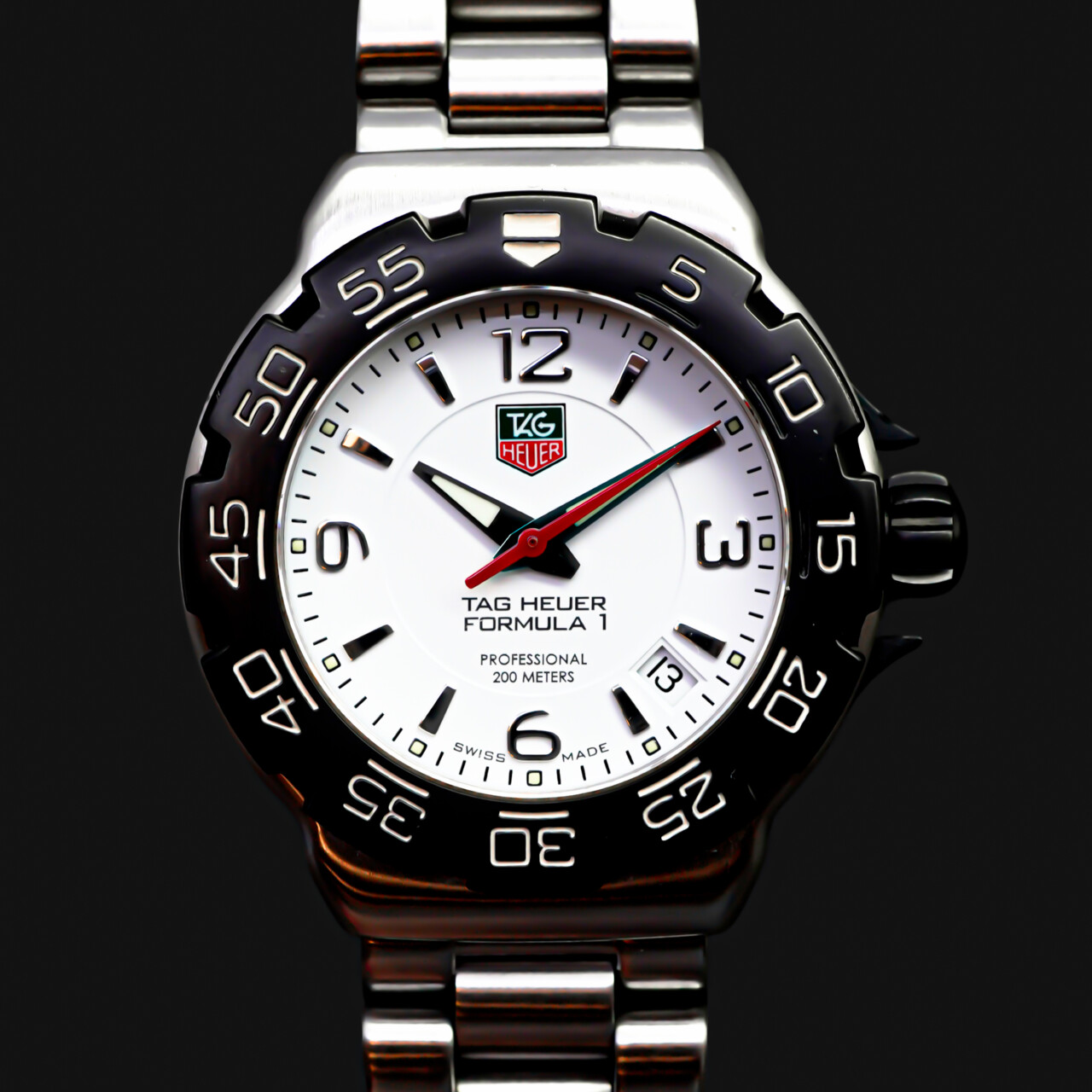 TAG Heuer Formula 1 WAC1211 White Dial Swiss Quartz Watch – 36mm #66918