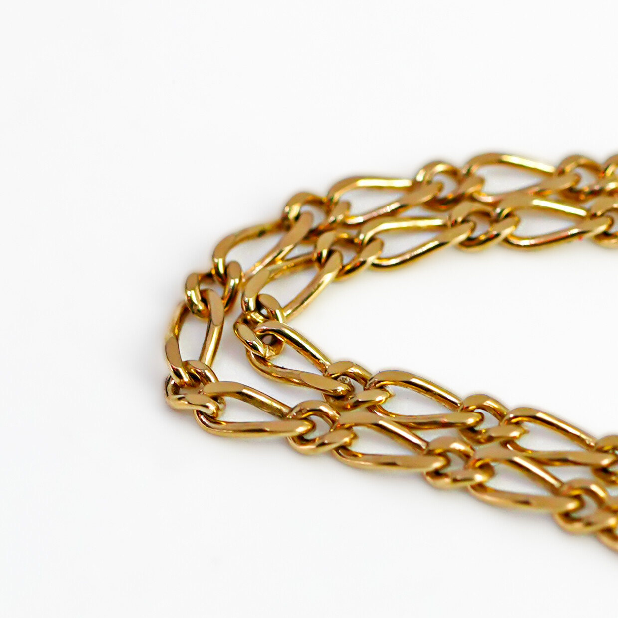 9ct Yellow Gold 1 & 1 Figaro Link Chain Necklace 50cm #66833 9ct Yellow Gold 1 & 1 Figaro Link Chain Necklace 50cm #66833 - Image 5