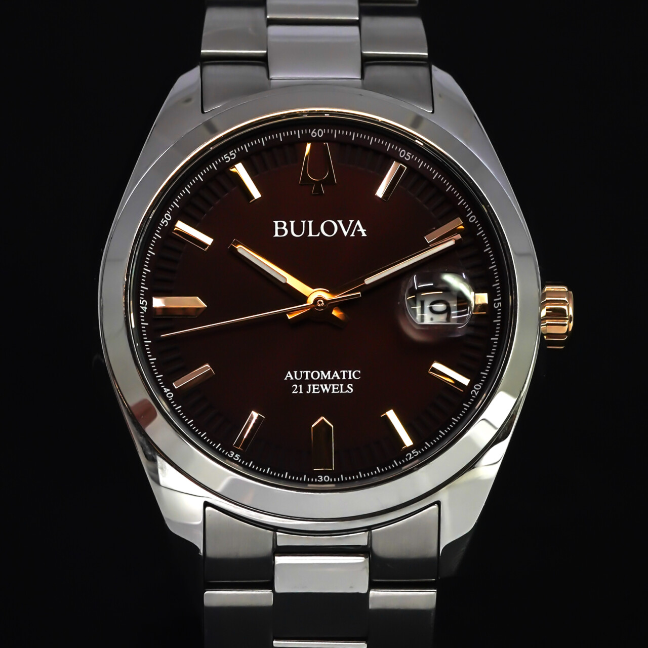 Bulova Surveyor 98B422 Quartz Watch – 39mm – Burgundy Dial #66739