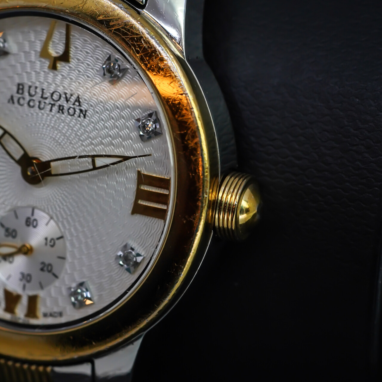 Bulova Accutron 65P100 31mm 2-Tone Swiss Diamond Watch #59385 Bulova Accutron 65P100 31mm 2-Tone Swiss Diamond Watch #59385 - Image 9