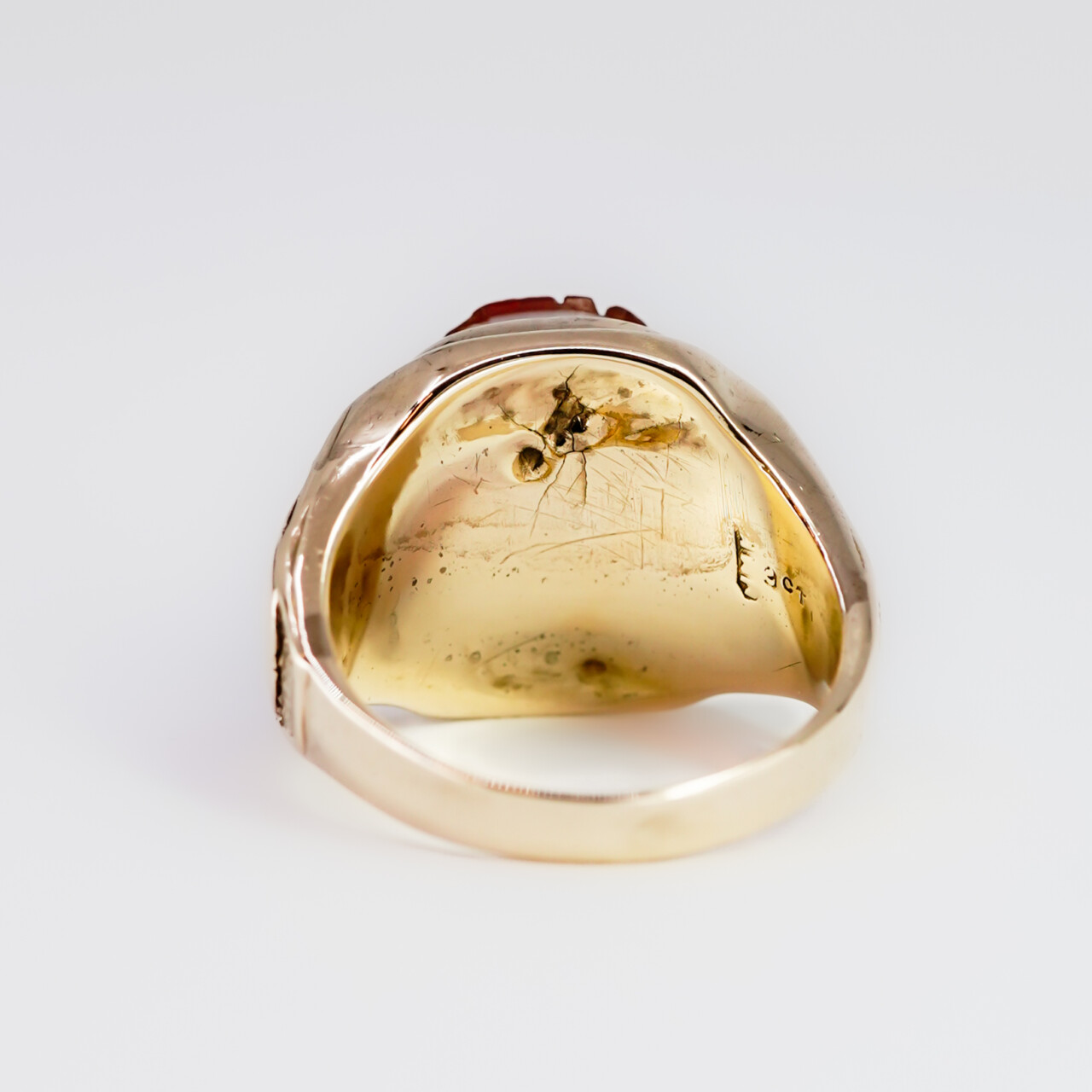 Vintage 9ct Yellow Gold Banded Agate Cameo Signet Ring Size W #67298 Vintage 9ct Yellow Gold Banded Agate Cameo Signet Ring Size W #67298 - Image 12