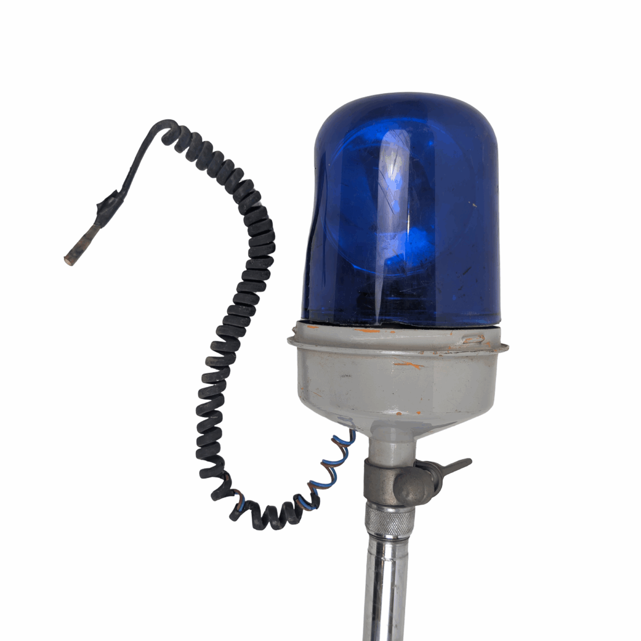 Ex Police Motorcycle Blue Flashing Light – Made in Australia – On Pole #67010