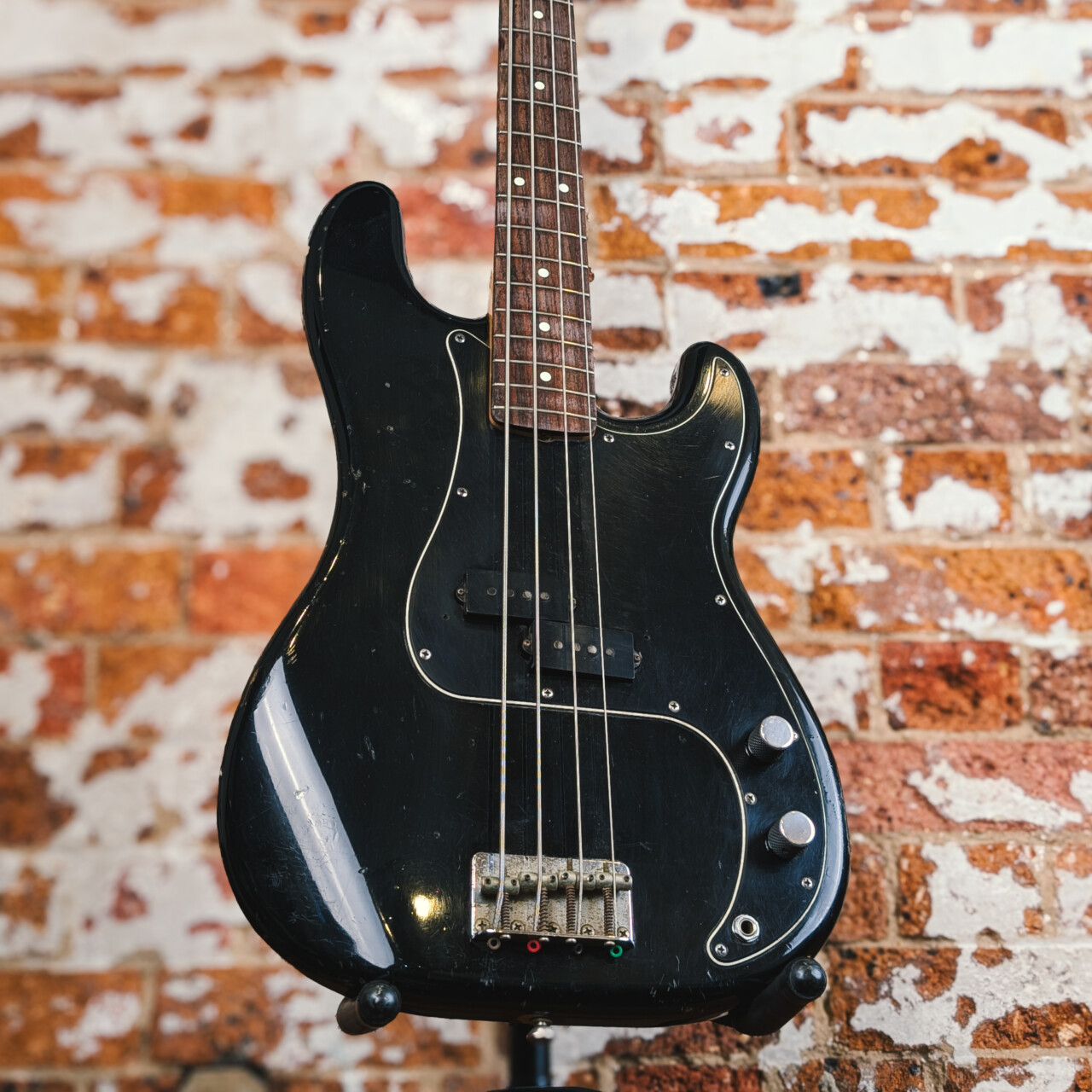 Vintage 1983/84 Squier SQ Precision Bass Guitar – Made in Japan (Black) #65611 Vintage 1983/84 Squier SQ Precision Bass Guitar – Made in Japan (Black) #65611 - Image 2
