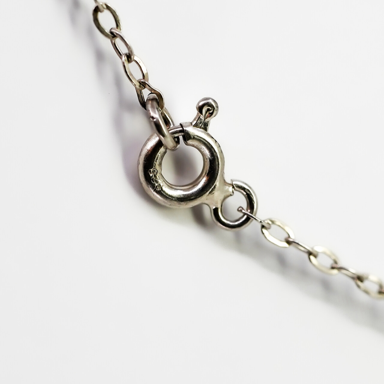 Sterling Silver Necklace with Handmade Ceramic Beads – 40cm #67233 Sterling Silver Necklace with Handmade Ceramic Beads – 40cm #67233 - Image 3