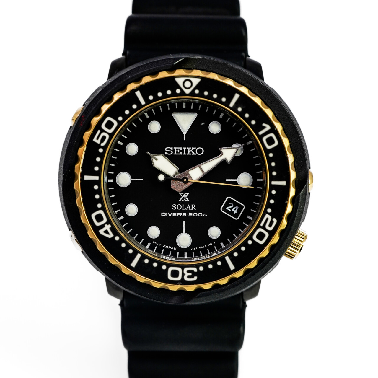 Seiko Prospex Solar Diver’s Tuna Watch – V157-0CX0 – 46mm – 200m WR #66946 Seiko Prospex Solar Diver’s Tuna Watch – V157-0CX0 – 46mm – 200m WR #66946 - Image 4