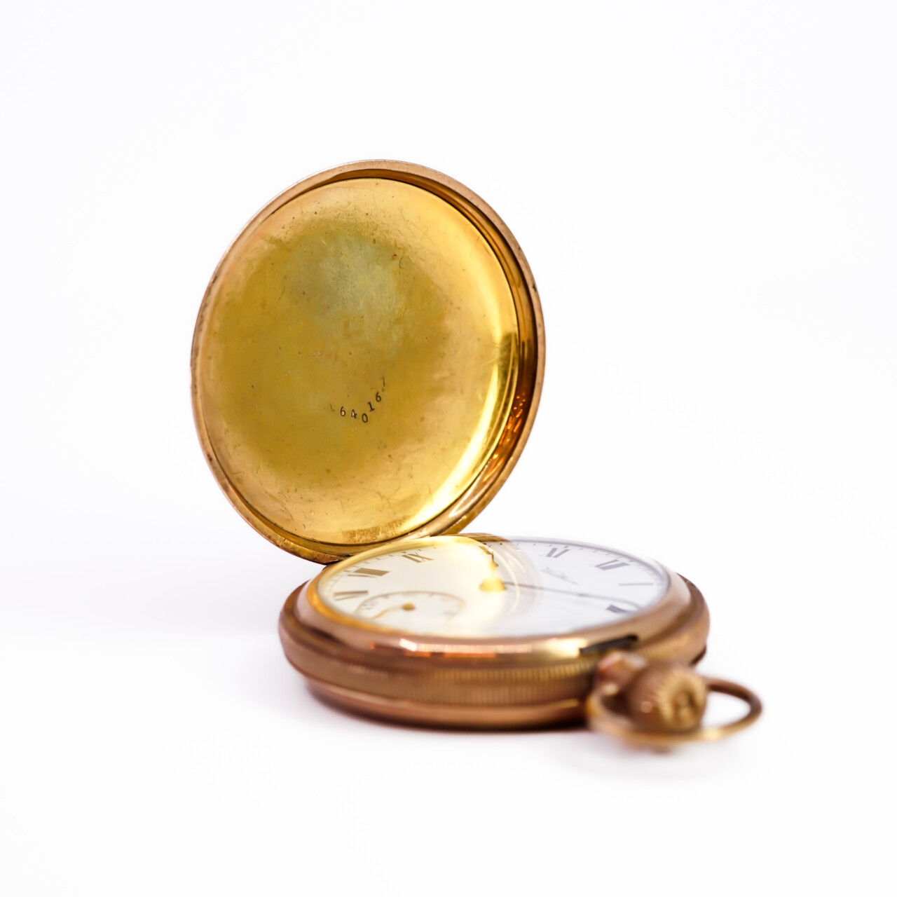 Antique Waltham Grade Equity Gold Plated Fob Watch 51mm – c.1912 (Not Working) #67688 Antique Waltham Grade Equity Gold Plated Fob Watch 51mm – c.1912 (Not Working) #67688 - Image 2