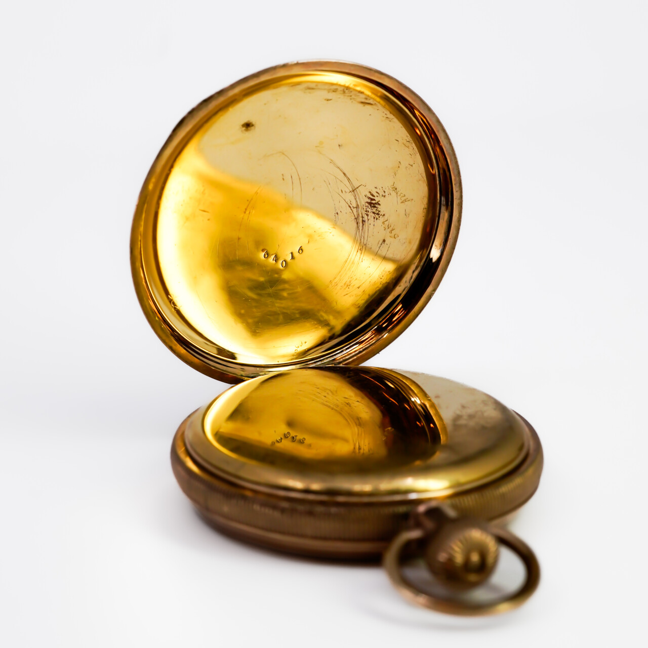 Antique Waltham Grade Equity Gold Plated Fob Watch 51mm – c.1912 (Not Working) #67688 Antique Waltham Grade Equity Gold Plated Fob Watch 51mm – c.1912 (Not Working) #67688 - Image 6