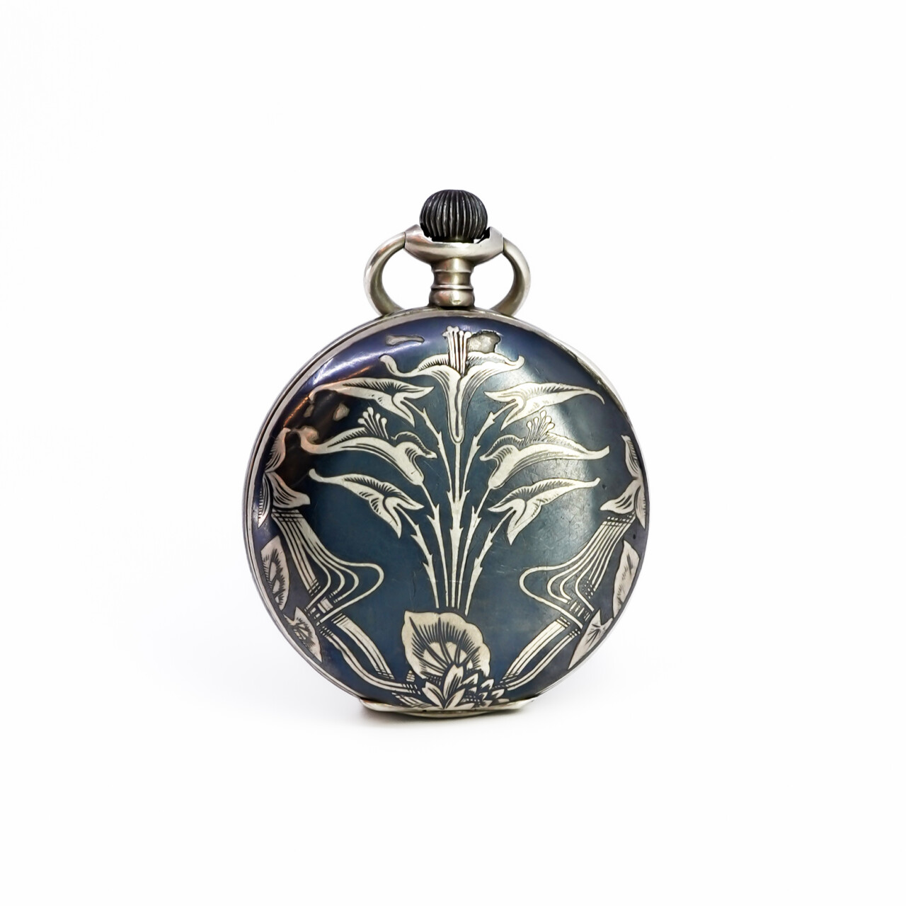 Borel Neuchâtel 875 Silver Fob Watch 51mm – Not Working #67707 Borel Neuchâtel 875 Silver Fob Watch 51mm – Not Working #67707 - Image 4