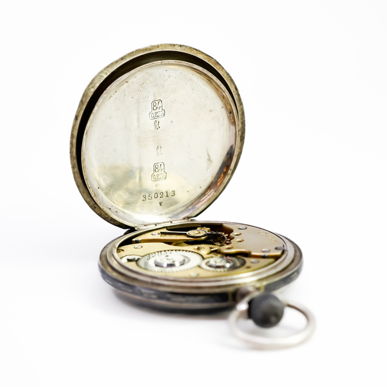 Borel Neuchâtel 875 Silver Fob Watch 51mm – Not Working #67707 Borel Neuchâtel 875 Silver Fob Watch 51mm – Not Working #67707 - Image 6