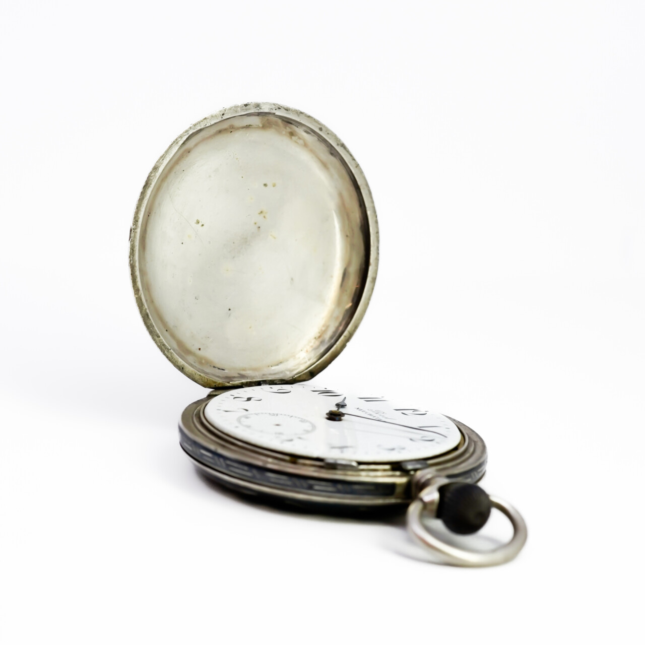 Borel Neuchâtel 875 Silver Fob Watch 51mm – Not Working #67707 Borel Neuchâtel 875 Silver Fob Watch 51mm – Not Working #67707 - Image 8