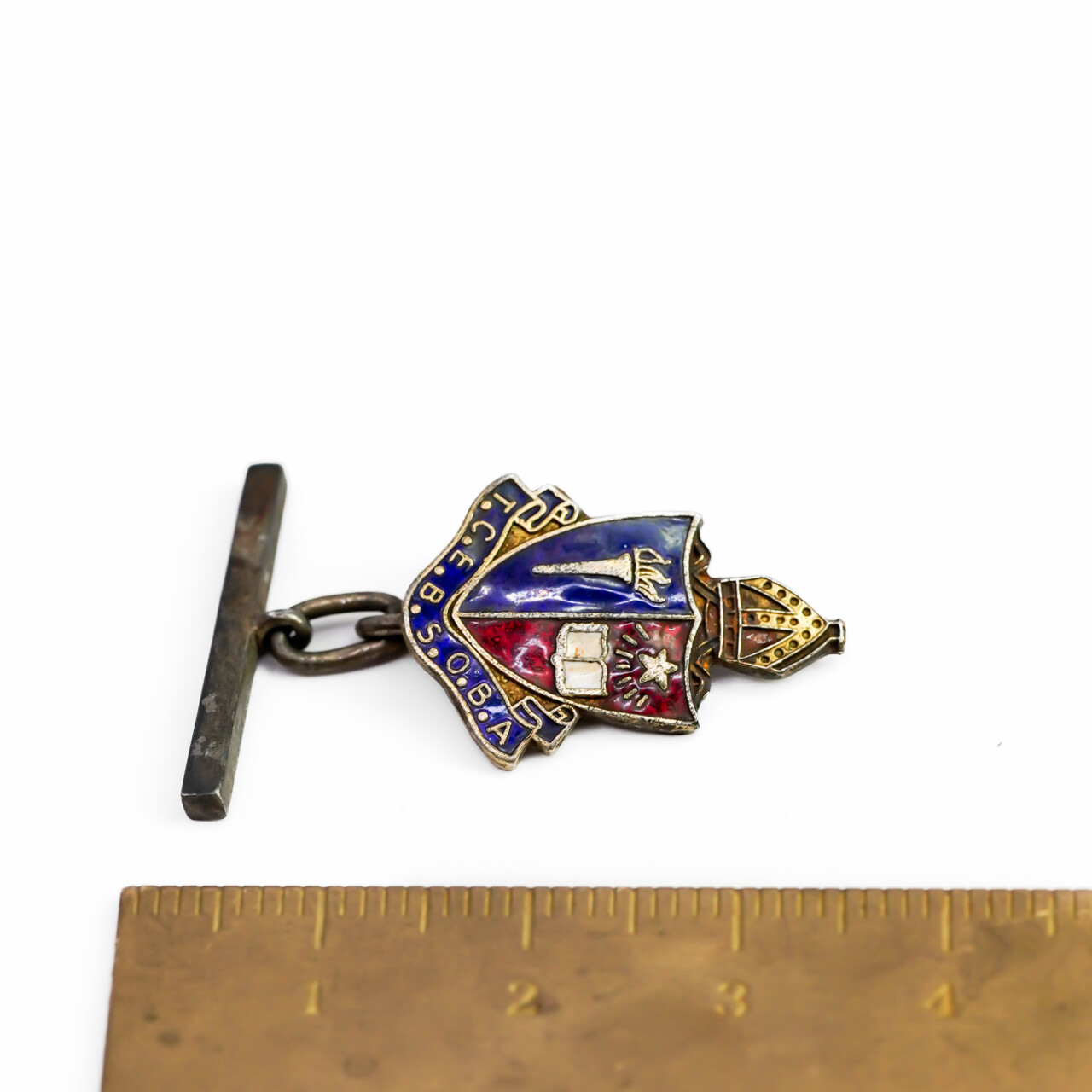 Vintage Metal Cufflinks – Toowoomba Anglican School / Church of England Boys' School #64005-9 Vintage Metal Cufflinks – Toowoomba Anglican School / Church of England Boys' School #64005-9 - Image 3