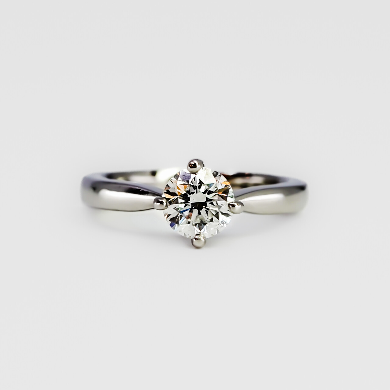 Platinum 0.75ct Round Natural Diamond Solitaire Ring – G/SI1 – Val $8,050 Size i #66970 Platinum 0.75ct Round Natural Diamond Solitaire Ring – G/SI1 – Val $8,050 Size i #66970 - Image 6