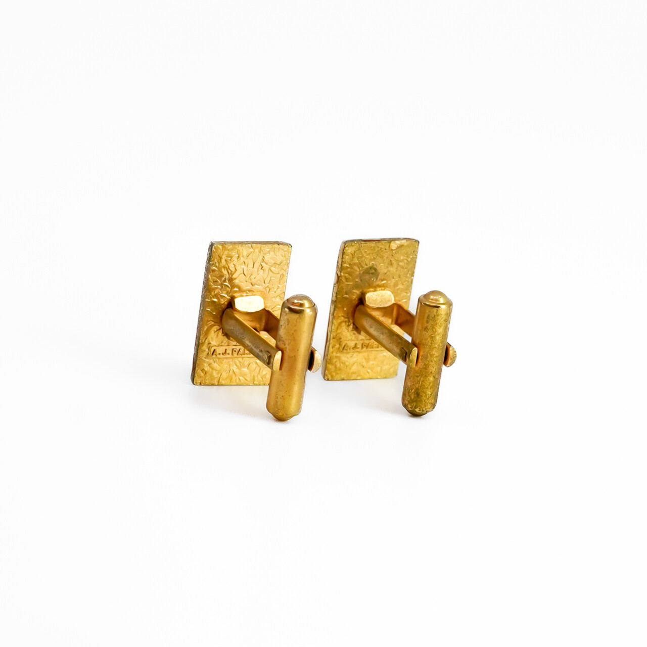 Vintage AJ Parkes Metal Cufflinks – “ON” or “NO” Design – 19x11mm #64005-4 Vintage AJ Parkes Metal Cufflinks – “ON” or “NO” Design – 19x11mm #64005-4 - Image 5