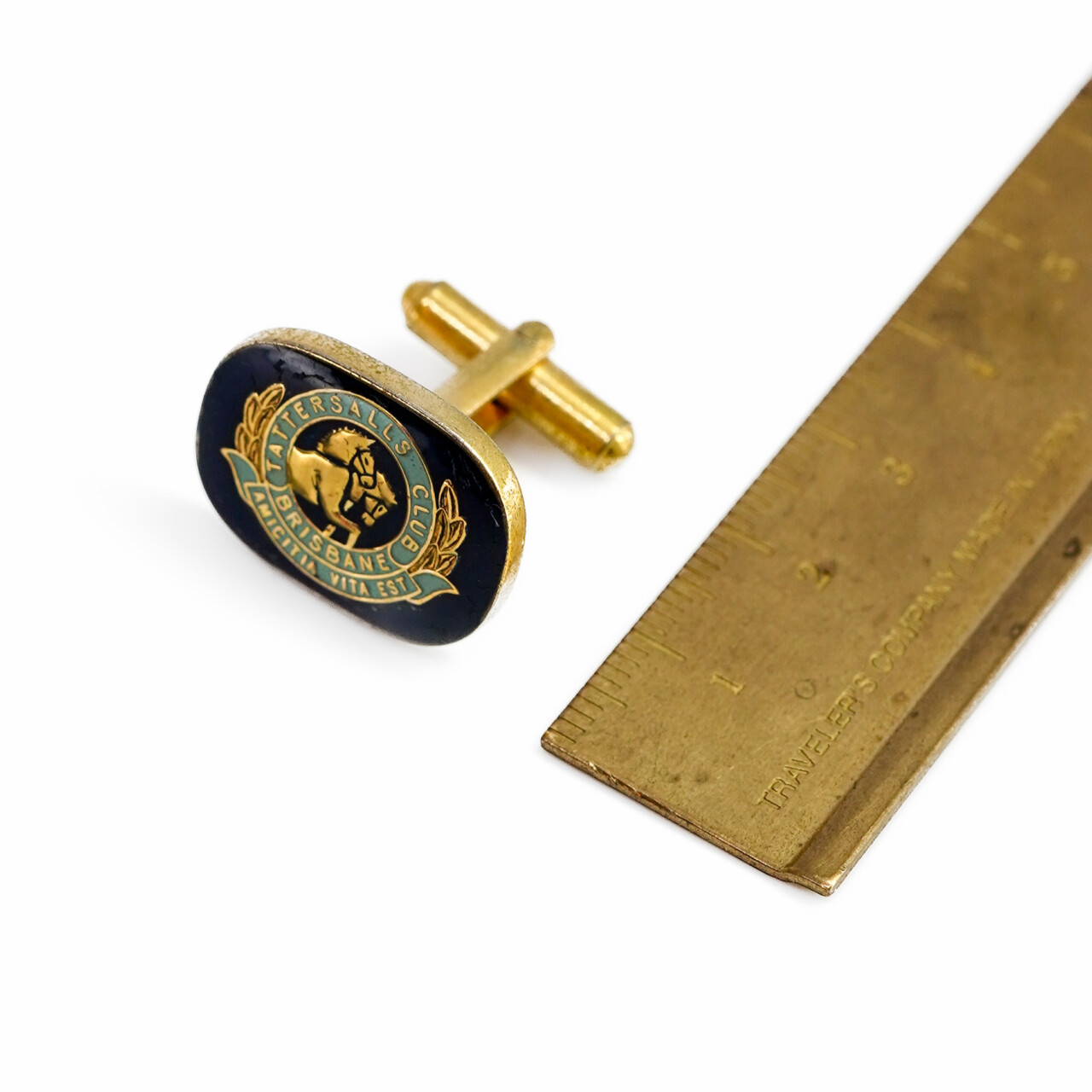 Vintage Tattersalls Club Brisbane Cufflinks – Wallace Bishop – 22x16.5mm #64005 Vintage Tattersalls Club Brisbane Cufflinks – Wallace Bishop – 22x16.5mm #64005 - Image 2