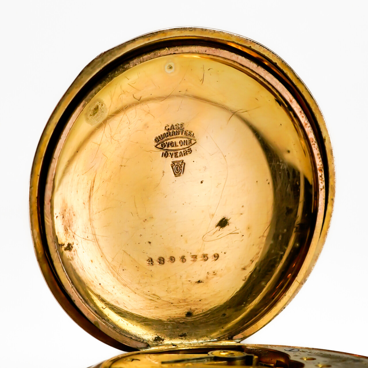 Antique Elgin Grade 292 Gold Plated Fob Watch 51mm – c.1921 #67705 Antique Elgin Grade 292 Gold Plated Fob Watch 51mm – c.1921 #67705 - Image 3