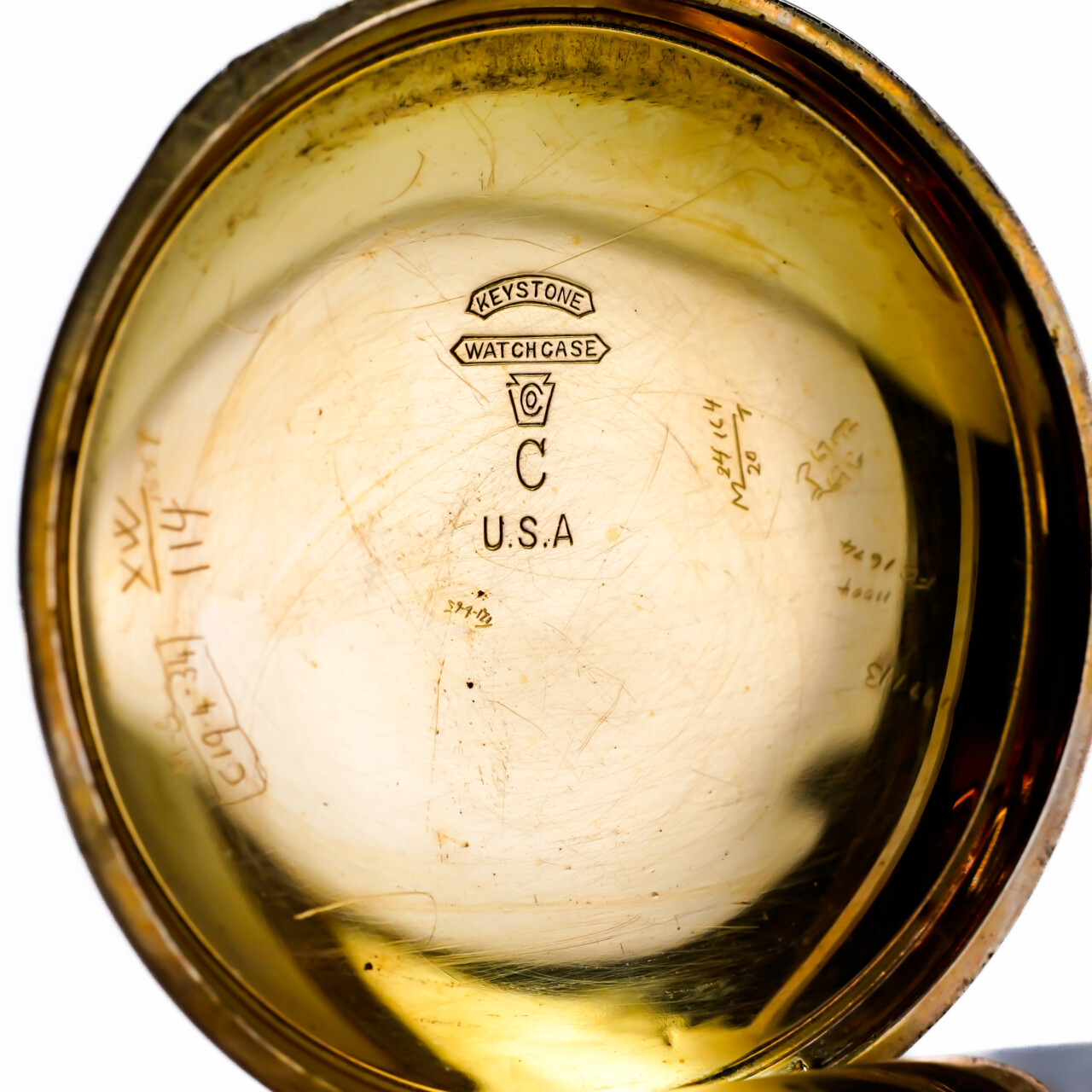 Antique Elgin Grade 292 Gold Plated Fob Watch 51mm – c.1921 #67705 Antique Elgin Grade 292 Gold Plated Fob Watch 51mm – c.1921 #67705 - Image 5