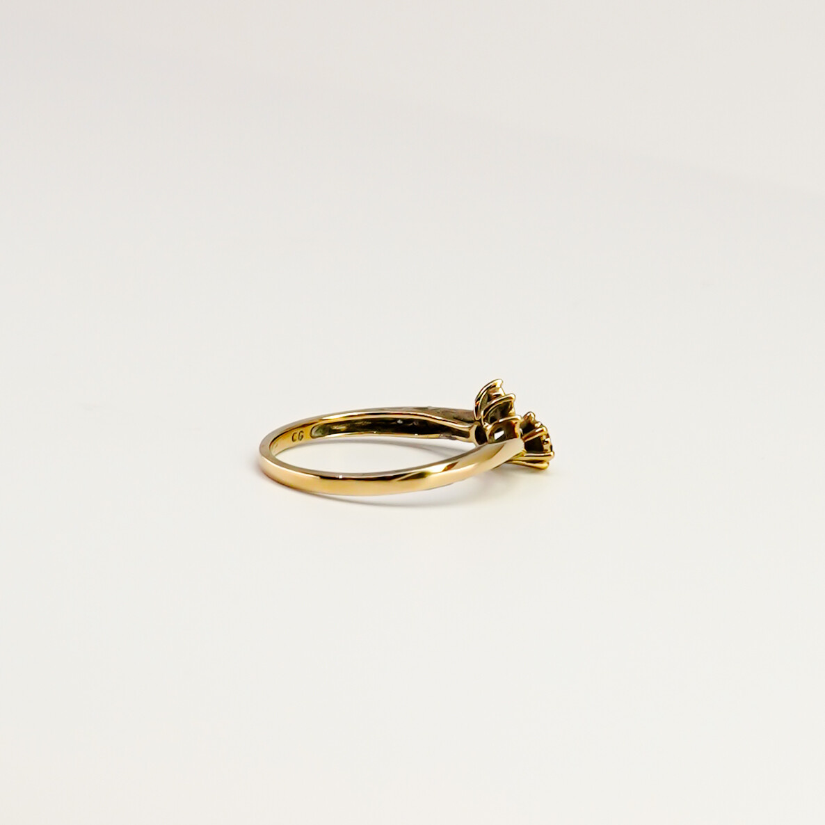 9ct Yellow Gold Diamond Cluster Ring – Size N½ #67242 9ct Yellow Gold Diamond Cluster Ring – Size N½ #67242 - Image 6