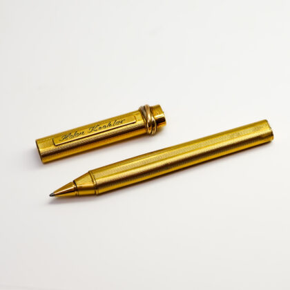 Vintage Cartier Trinity Ballpoint Pen – Gold Plated – Engraved #4255-62