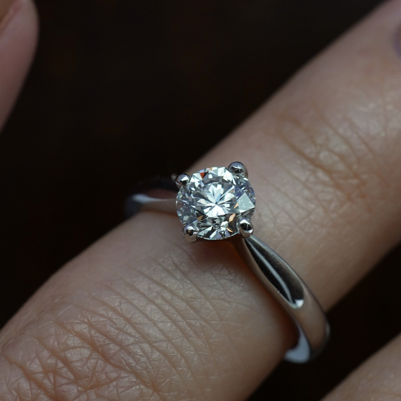 Platinum 0.75ct Round Natural Diamond Solitaire Ring – G/SI1 – Val $8,050 Size i #66970 Platinum 0.75ct Round Natural Diamond Solitaire Ring – G/SI1 – Val $8,050 Size i #66970 - Image 4