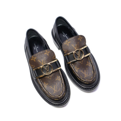 Louis Vuitton Monogram Academy Loafers Shoes - Size 36 - Italy