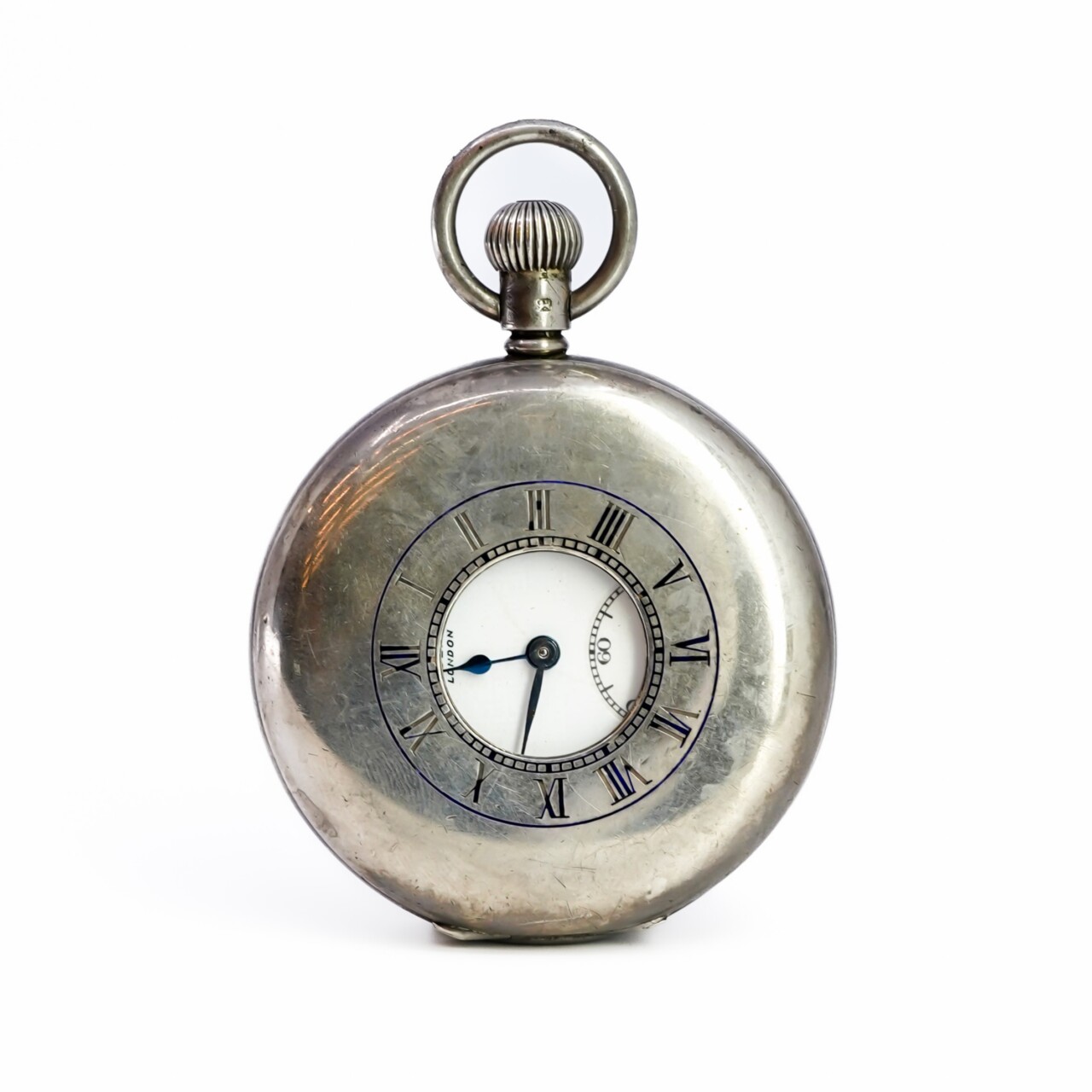 Vintage J.W. Benson Sterling Silver Fob Watch 50.5mm – London c.1938 #67699